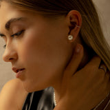 Aretes Mini - Perla Silver XL