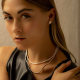 Aretes Mini - Perla Silver XL