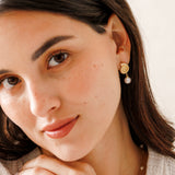 Aretes Mini - Caracol y Perla