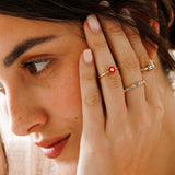 Anillos - Ojo Turco Rojo