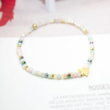 Pulseras Murano - Estrella Pasante Combinación Pastel