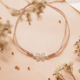 Pulseras Hilo Nudo - Mariposa Silver