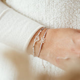 Pulseras Hilo Nudo - Mariposa Silver