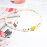 Pulseras Murano - Corazón Combinación Cielo