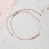 Pack 8 Pulseras Hilo Slim - Cuarzo Rosa