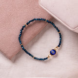 Pulseras Murano - Ojo turco azul