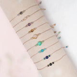 Pack 8 Pulseras Hilo Slim - Cuarzo Rosa