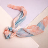 Collets - Scrunchie Tie Dye Tonos Rosa