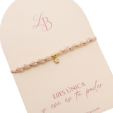 Pulseras Hilo Trenzada - Estrella Rosa Tornasol