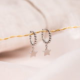 Argollas - Little Dots Estrellita Silver