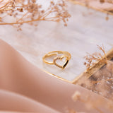 Anillos - Silueta Corazón de Cristal