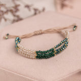 Pulseras Hilo Carlotas - Esmeralda