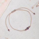 Pack 8 Pulseras Hilo Slim - Cuarzo Amatista