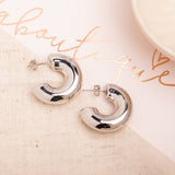 Argollas - Chubby Bold Silver