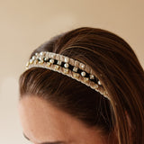 Diadema - Guadalupe Cristal Beige