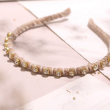 Diadema - Guadalupe Cristal Beige