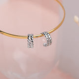 Argollas - Hojitas Silver