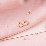 Aretes Mini - Corazoncito de Perla