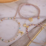 Pulseras Murano - Mariposa Pastel