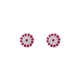 Aretes Mini- Ojo Pink