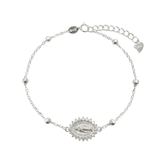 Pulseras Broche -  Virgen Silver