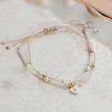 Pulseras Hilo Murano - Corazón Turco Blanco