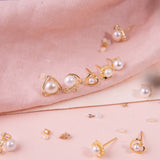 Aretes Mini - Corazoncito de Perla