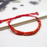 Pulseras Hilo Carlotas - Rojo
