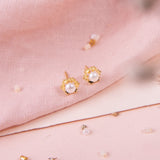 Aretes Mini - Coronita de Perla