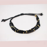 Pulseras Hilo Carlotas - Negro