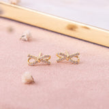 Aretes Mini - Lacitos Cristal