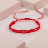 Pulseras Hilo Tejidas - Magic Slim Red