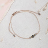 Pack 8 Pulseras Hilo Slim - Cuarzo Labradorita