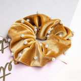 Collets - Scrunchie Perlas Camel