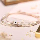 Pulseras Hilo Carlotas - Ojo Turco Transparente