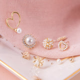 Aretes Mini - Karma con circones y Perla