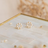 Aretes Mini - Coronita de perlas