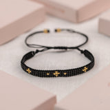 Pulseras Hilo Tejidas - Magic Slim Black