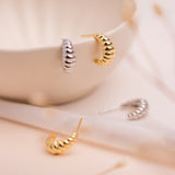 Argollas - Bold Silver