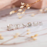 Aretes Mini - Lenteja silver