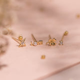 Aretes Mini - Love Circón