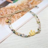 Pulseras Hilo Murano - Corona Combinación Pastel