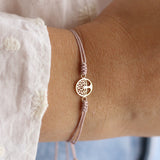 Pulseras Hilo Nudo - Árbol de la Vida de Oro