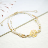 Pulseras Hilo Murano - Árbol de la Vida Combinación Nude