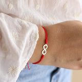 Pulseras Hilo Nudo - Rojo Amor Infinito de Oro