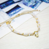 Pulseras Hilo Murano - Ángel Circón Combinación Nude