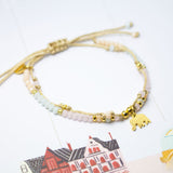 Pulseras Hilo Murano - Elefante Combinación Cielo
