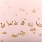 Aretes Mini - Luna y Estrellita