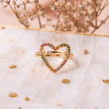 Anillos - Rainbow Heart