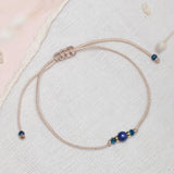 Pack 8 Pulseras Hilo Slim - Cuarzo Lapislázuli